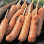 さぎ山記念公園BBQ場で提供しているフランクフルト