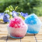 さぎ山記念公園BBQ場で提供しているかき氷セット