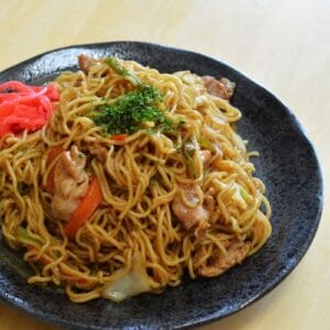 さぎ山記念公園BBQ場で提供しているソース焼きそば