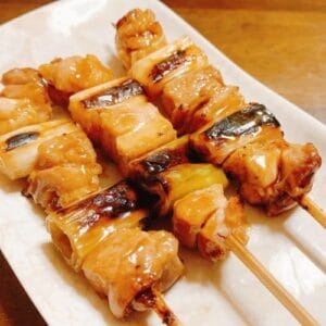 さぎ山記念公園BBQ場で販売している焼鳥ねぎま