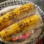 さぎ山記念公園BBQ場で提供している焼きとうもろこし